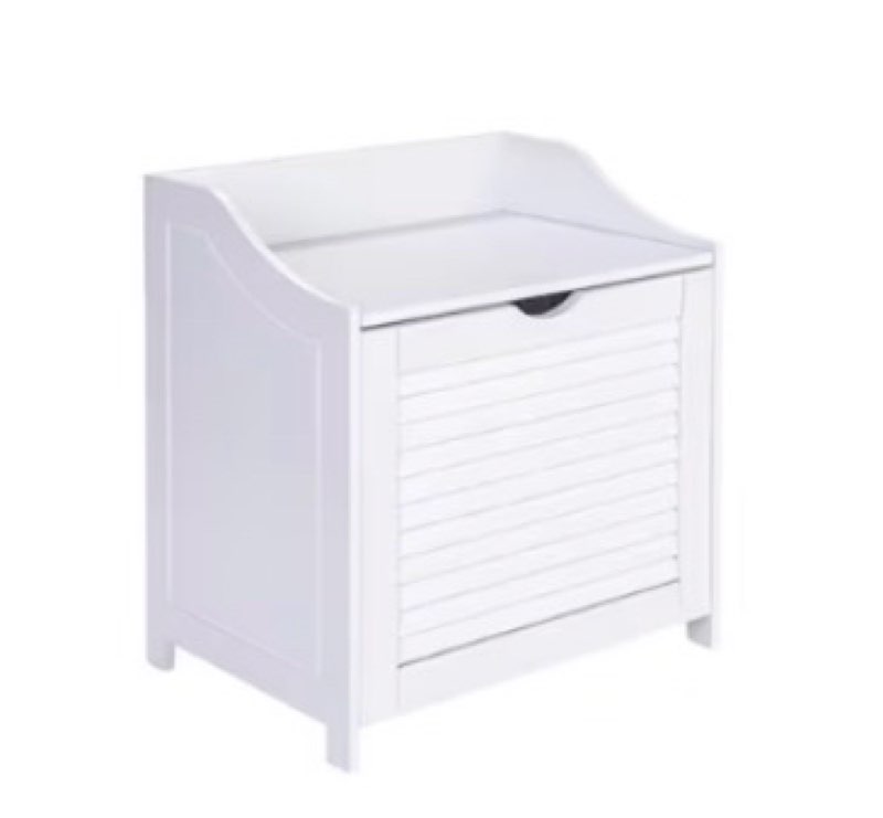 Household Essentials Single-Load Cabinet Hamper Seat