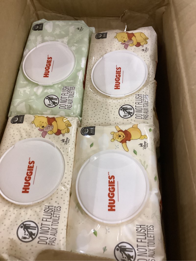Condition photo showing New/Like New for Huggies Natural Care Sensitive Baby Wipes, Unscented, Hypoallergenic, 99% Purified Water, 12 Flip-Top Packs (768 Wipes Total), Packaging May Vary 64 Count (Pack of 12)