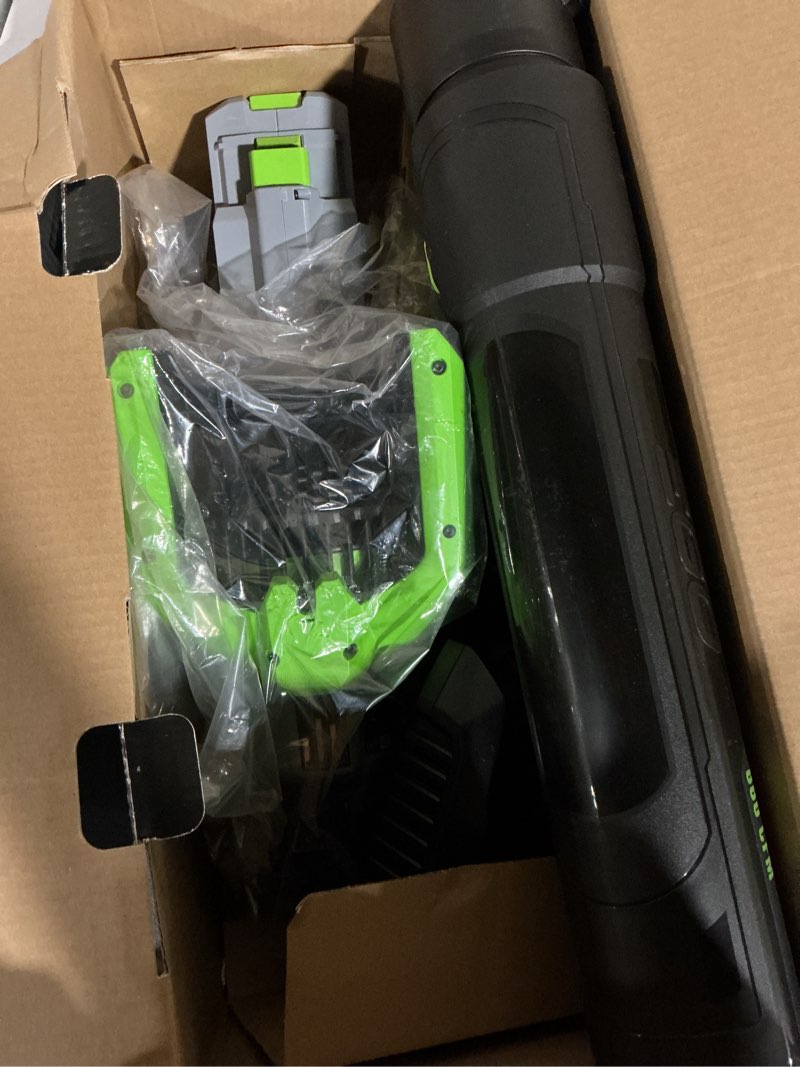 Condition photo showing As Is for ego 200 mph 880 cfm battery handheld leaf blower kit (battery & charger)
