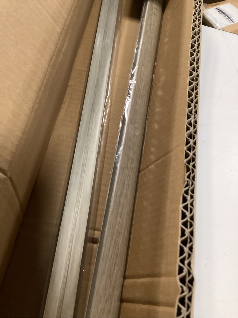 Condition photo showing Good Condition for aluminium alloy floor transition strip 5 pcs flooring transitions laminate floor strip each 1.1" x 48" threshold seam cover strip wood grain universal strip aspen yellow