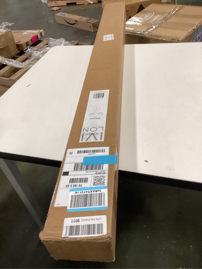 Condition photo showing New/Like New for Ivilon Drapery Treatment Window Curtain Rod - Acrylic Ball 1 inch Pole. 120 to 240 Inch. Warm Gold 120" to 240" Warm Gold