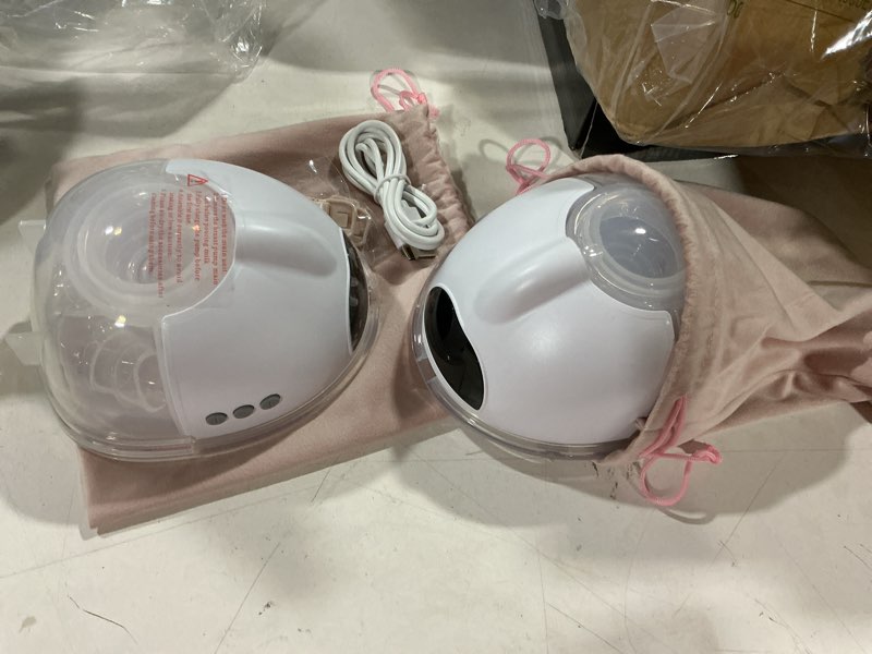 Condition photo showing Good Condition for lulia breast pump hands free, wearable breastfeeding pump with 4 mode and 9 level, strong suction, painless, anti-backflow, bpa free, portable electric breast pumps with 17/19/21/24mm flanges white