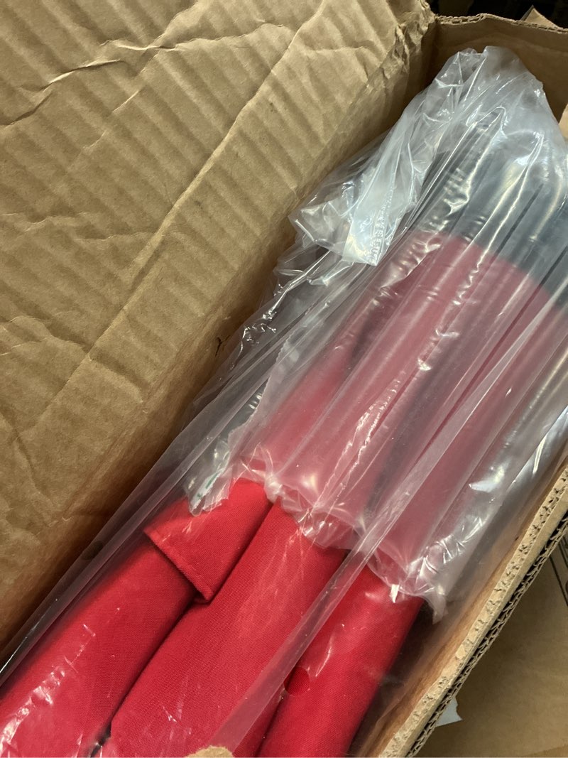 Condition photo showing Good Condition for kiley 9' red outdoor market umbrella