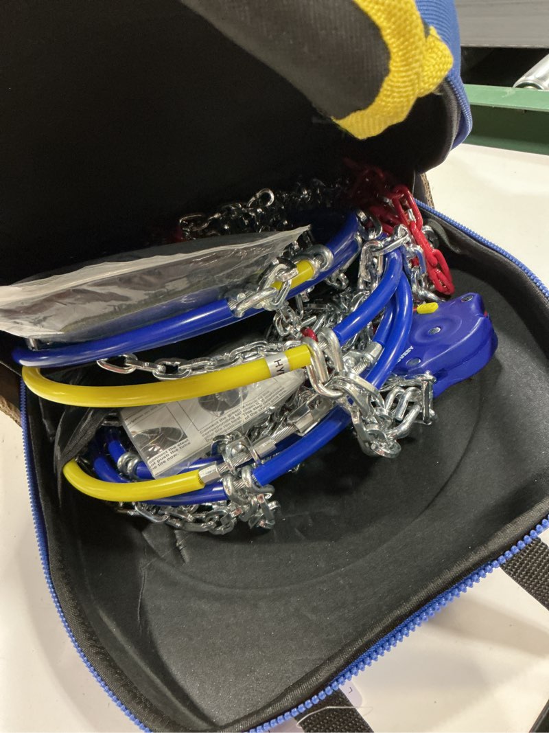 Condition photo showing Good Condition for Snow-Chains Auto Fixing 1 Min Quick Installation Tire-Chains, Heavy-Duty Emergency Tire Traction Chain for Pickup Trucks and Off-road SUV Car Tires 285 295 305 315 325 - Set of 2 (HYR-D)