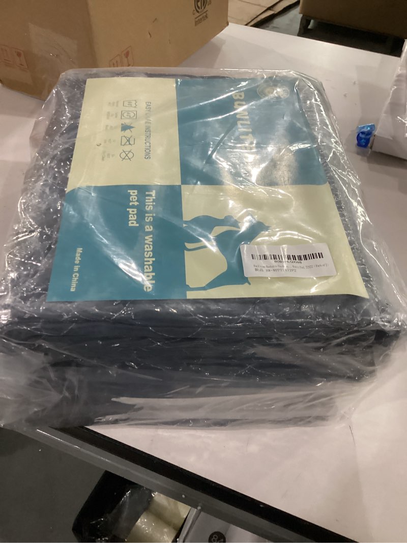 Condition photo showing New/Like New for Washable Pee Pads for Dogs 72x72, 2 Pack, Extra Large Reusable Puppy Pads, Dog Training Pads with Quick Dry, Large Anti-Slip Dog Pee Pads, Whelping Pads, Potty Pad 72x72-2Pack Grey