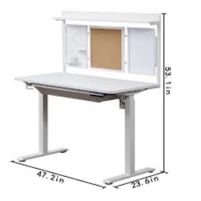 kowo 48" K3041 Electric Height Adjustable Standing Desk White