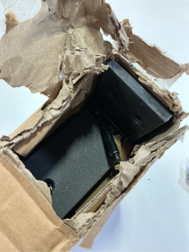 Condition photo showing As Is for Countertop Support Bracket 20 inch 4 Pack (3/8" Thick),Premium Heavy Duty Granite Countertop Brackets 20"x8"x2.5",Shelf L Bracket Mantel Corbels for Quartz,Wood,Concrete and Laminate Countertops