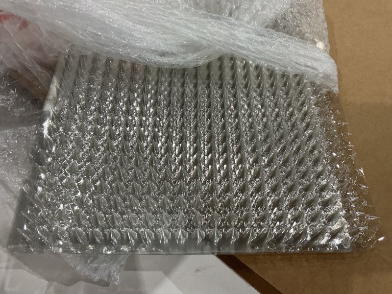 Condition photo showing Good Condition for petfolio  10pack scat mat for cats - 16 x 13 inch cat spike mat with 1 inch spike is a perfect pet training mat device for cat repellent indoor & outdoor to deter cats & other animals for all seasons clear