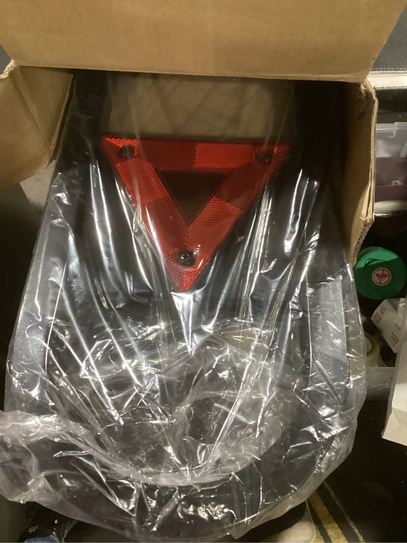 Condition photo showing Good Condition for 10l0l universal golf cart rear safety grab bar w/triangle reflector fit for yamaha club car ezgo (2+2) /(4+2) passenger golf cart manual hardware included triangle reflector added