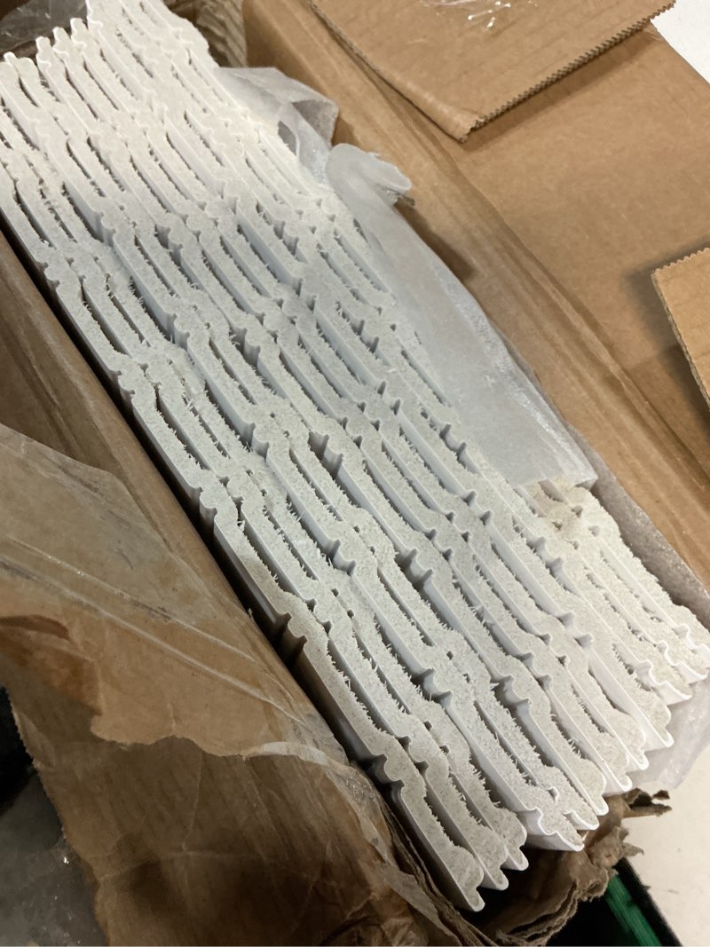 Condition photo showing New/Like New for Art3d Wainscoting Wall Panel Kit, 37.8" Tall Beadboard Panels for Walls, Polystyrene Board and Batten Wall Panel Kit, Easy DIY Decorative Trim for Living Room, Kitchen, Bedroom – Covers 31 Sq.Ft 37.80" x 9.84" x 0.24" Matte White 12