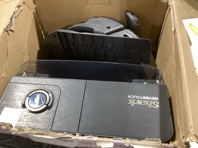 Condition photo showing Good Condition for Shark Robot Vacuum & Mop Combo, NeverTouch System, Self-Emptying and Refilling, for Wood, 60-Day Debris Capacity, 30-Tank Reservoir, Pad Drying, 5 Intelligent Cleaning Technologies, RV2820YE Self-Emply & Refill (60days)