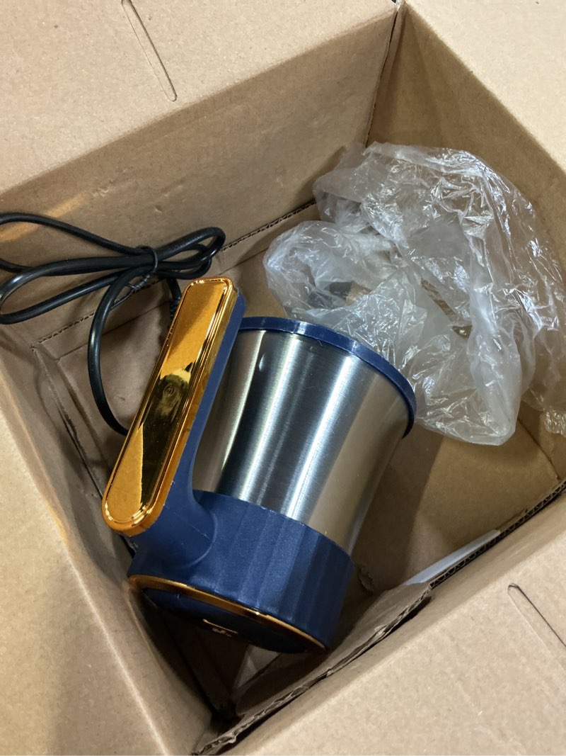 Condition photo showing As Is for food processor,5-speed electric food chopper,meat grinder 5l(20cups) with two 6-blade sets,500w powerful vegetable chopper used for dough mixing,meat, nuts, fruits, garlic and vegetables blue