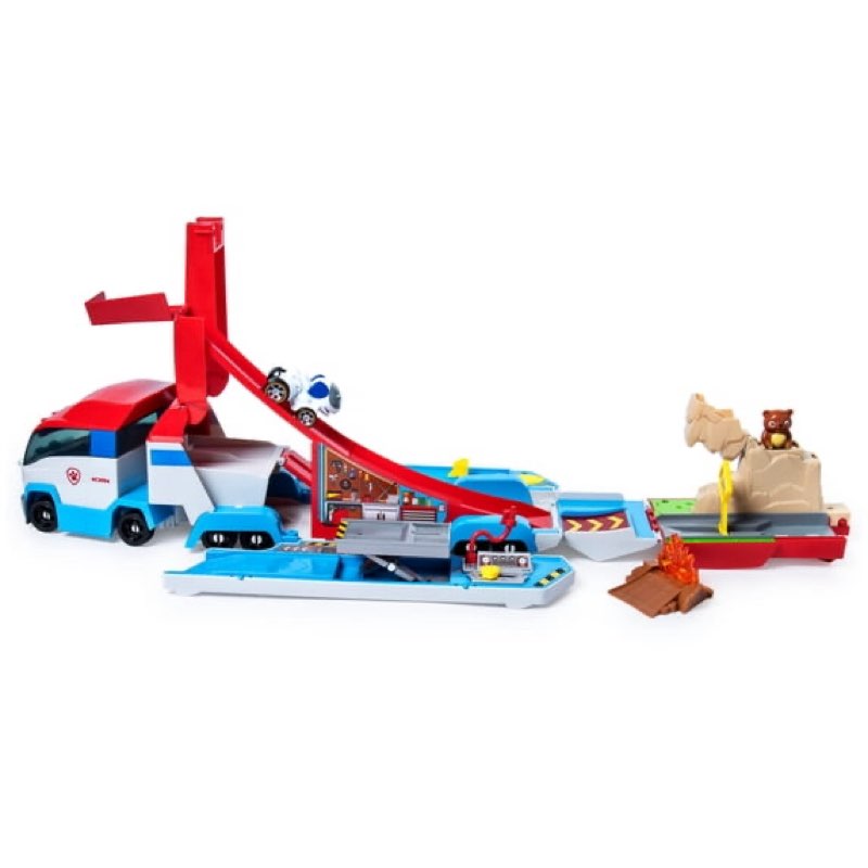 paw patrol, launch’n haul paw patroller, transforming 2-in-1 track set for true metal die-cast vehicles, kids toys for boys & girls ages 3 and up