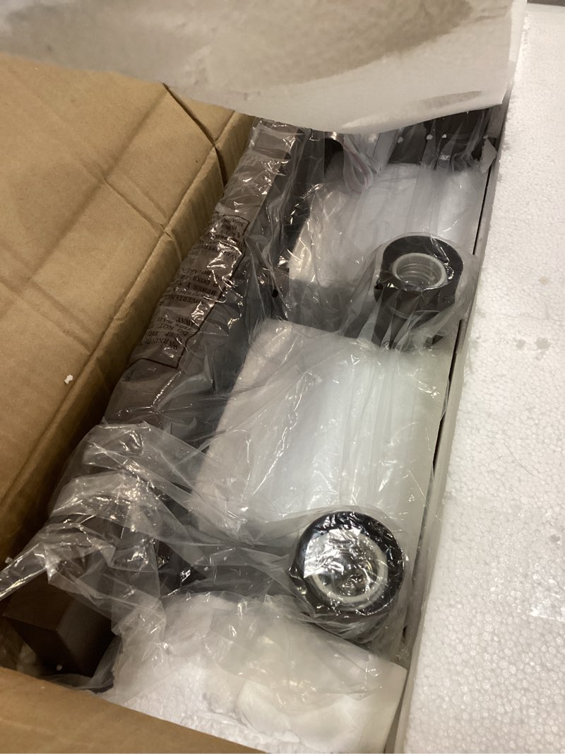 Condition photo showing Good Condition for Emliviar 5-Light Rustic Vanity Light Fixture for Bathroom, 36" Farmhouse Bathroom Wall Lighting, Oil Rubbed Bronze Finish with Clear Glass, YCE238B-5W ORB