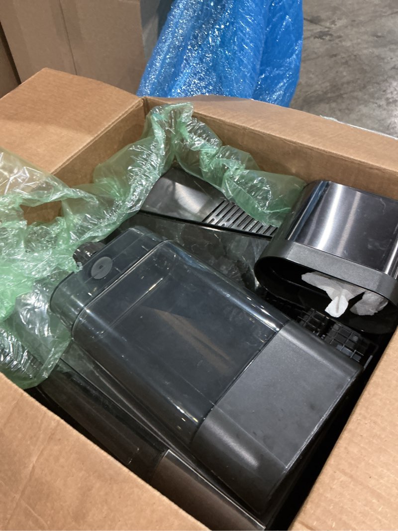 Condition photo showing As Is for ge profile opal 2.0 with 0.75 gallon tank, chewable crunchable countertop nugget ice maker, scoop included, 38 lbs in 24 hours, pellet ice machine with wifi & smart connected, black stainless steel