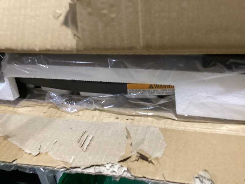 Condition photo showing New/Like New for Regalo Safety 36" Extra Tall Arch Baby Gate for Doorways & Bottom of Stairs, Pressure Mount Safety Gate with Door for Babies, Toddlers & Pets, Tested & Safe, American Designed, Family Owned Black - 30-35"w X 36"h