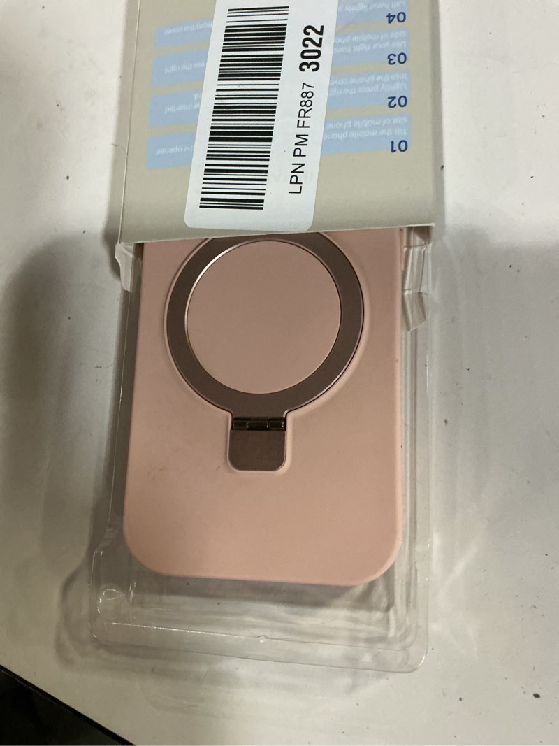 Condition photo showing Good Condition for Mag-Ring Designed for iPhone 14 Pro Case, Liquid Silicone [Moisturizing Factor] Extreme Soft Slim Phone Case with Stand [Compatible with MagSafe] for 14pro 6.1 inch Men Women, Light Pink for iPhone 14 Pro 6.1'' Pink