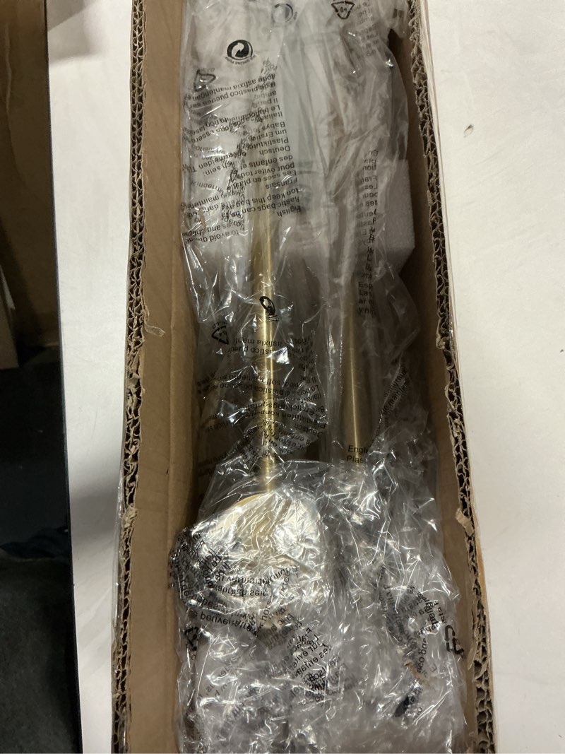 Condition photo showing New/Like New for Battery Operated Wall Sconce USB Rechargeable Sconces, 23.6" Brushed Gold Wireless Wall lamp Set of 2, 3000K-6000K & Dimming with Remote Control, LED Wall Lights for Living Room, Bedroom Brushed Gold 23.6 inches