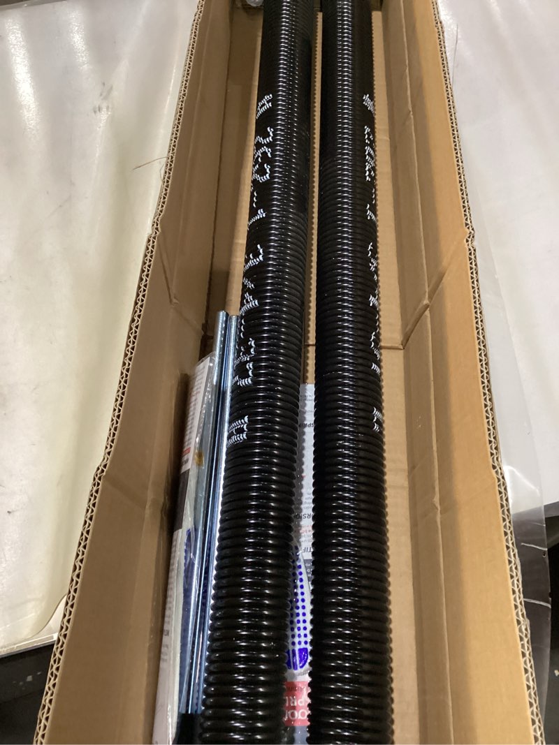 Condition photo showing New/Like New for Pair of 1.75" Garage Door Torsion Springs Set with Non-Slip Winding Bars&Gloves, High Precision Electrophoresis Oil-Free Black Coated for Replacement, MIN 16,000 Cycles (0.262 x 1.75"x 37") 0.262X1.75"X37"