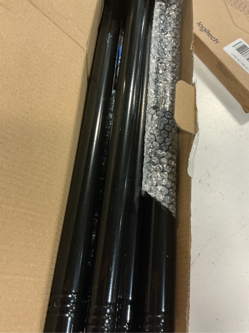 Condition photo showing Good Condition for black flagpole kits for outside house, 7 ft thickened stainless steel porch wall flag pole for 3x5'/4x6' flag, 1" anti-wrap spinning flagpole ring, 180° adjustable multi-position bracket holder 7 ft - black