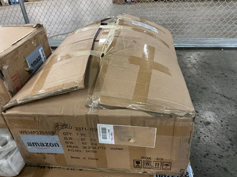 Condition photo showing As Is for (Incomplete) Corduroy Upholstered Modular Sectional Sofa Cloud Couch with Movable Ottoman, 84\" Oversized Loveseat Convertible Sleeper Sofabed with 3 Cushion Backrest and Throw Pillows Black 84in