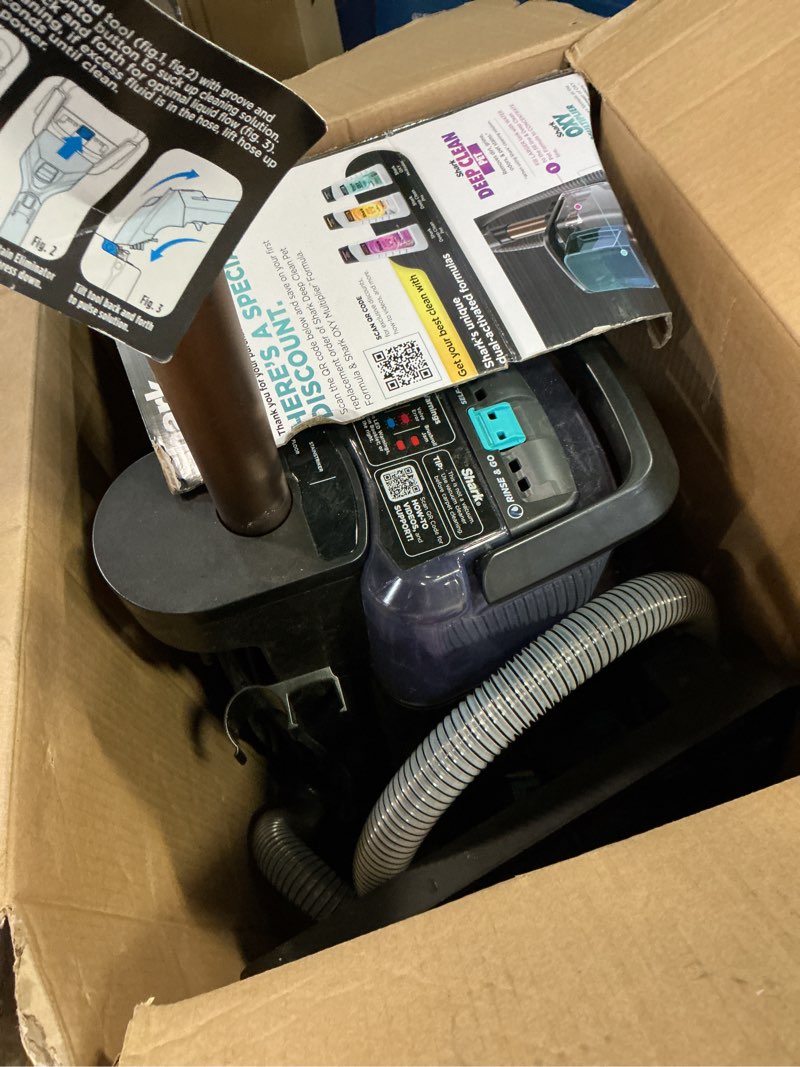 Condition photo showing As Is for shark carpetxpert hairpro | upright carpet, area rug & upholstery cleaner | stainstriker handheld tough stain remover & onboard self clean | pet hair pickup & odor removal | 4 tools | copper | ex301 hairpro + stainstriker
