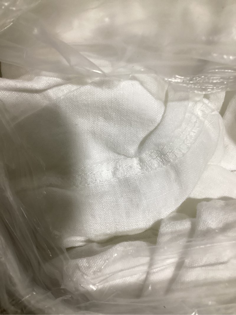 Condition photo showing As Is for european linen sheet set, king