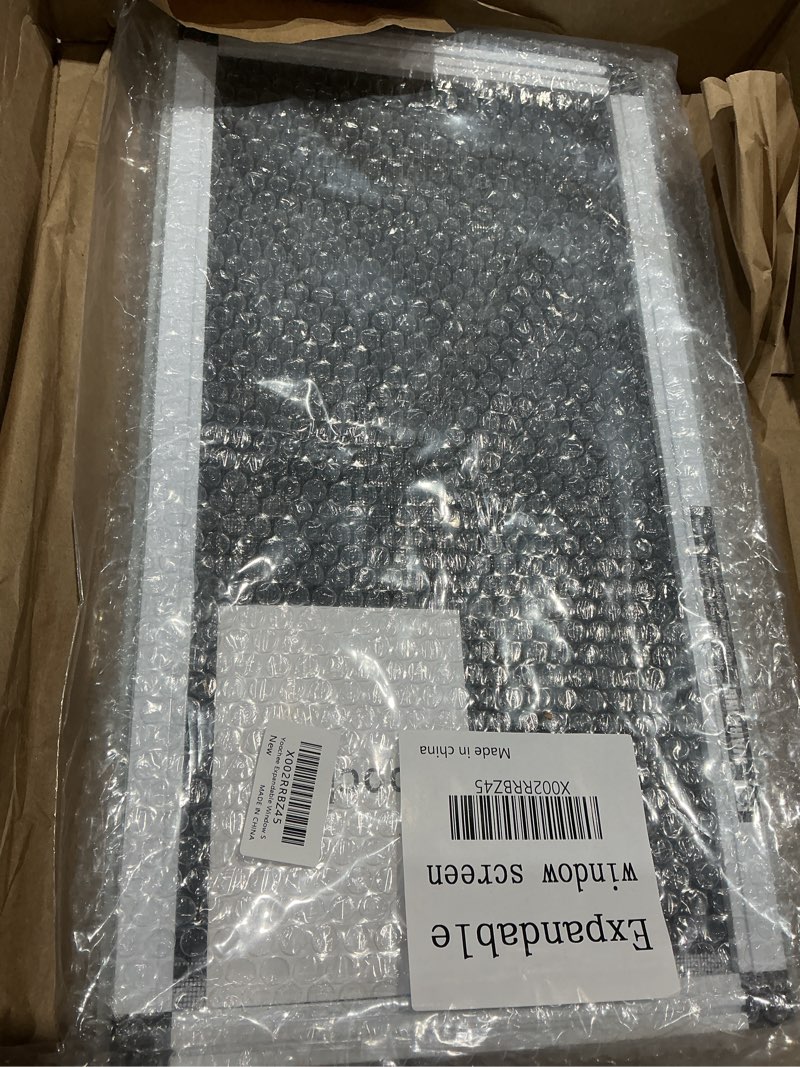 Condition photo showing Good Condition for expandable window screen, 2 pack adjustable window screen (10" h x 19" - 36" w) - small replacement window screens with frame, durable replacement screen for window 2 packs?10" h x 19" - 36" w?
