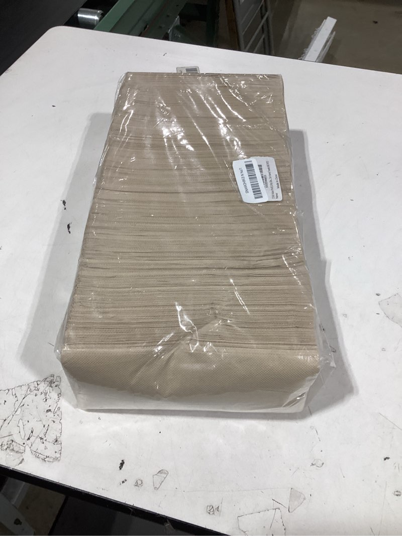 Condition photo showing New/Like New for lifey paper guest towels - bathroom napkins with absorption pockets | 250 pack, 7.64" x 4.05", 2 ply, 1/8 folded | natural tan color