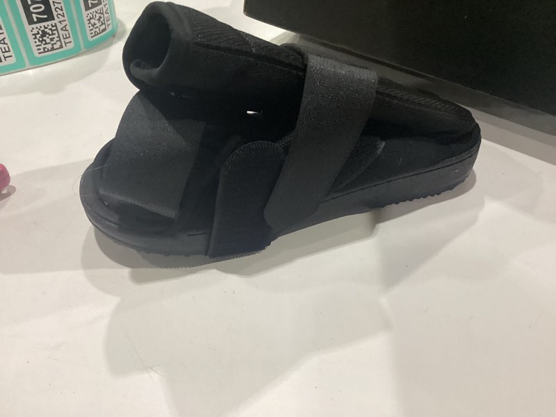 Condition photo showing Good Condition for estinko afo foot drop brace, foot drop brace for walking drop foot brace adjustable als, tbi, ms, diabetes stroke (black, small) black small