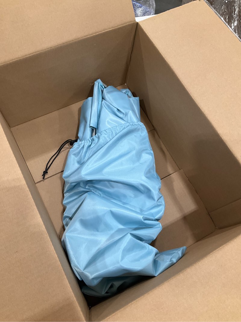 Condition photo showing Good Condition for xl universal wind-resistant chair umbrella canopy, extra large foldable upf 50+ sun shade attachment with adjustable clamp, fits most beach, camping, lawn, sports, zero gravity chairs, patented xl blue_1pack