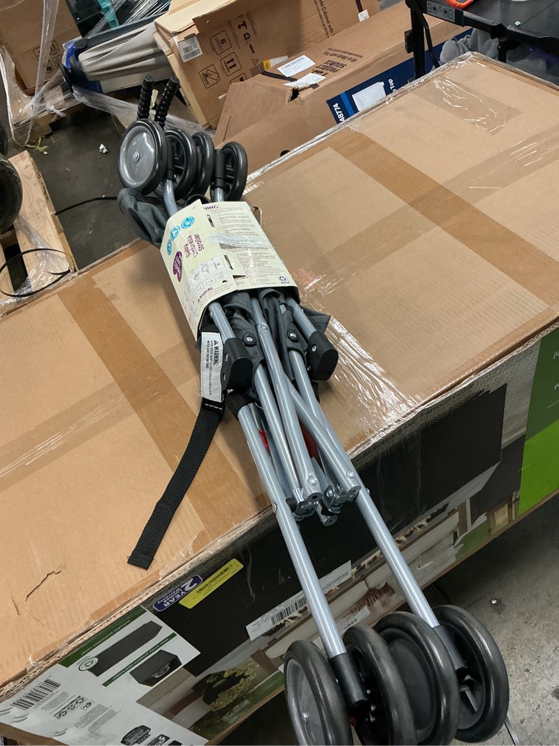 Condition photo showing As Is for parent s choice gray baby umbrella stroller with black canopy for boys & girls