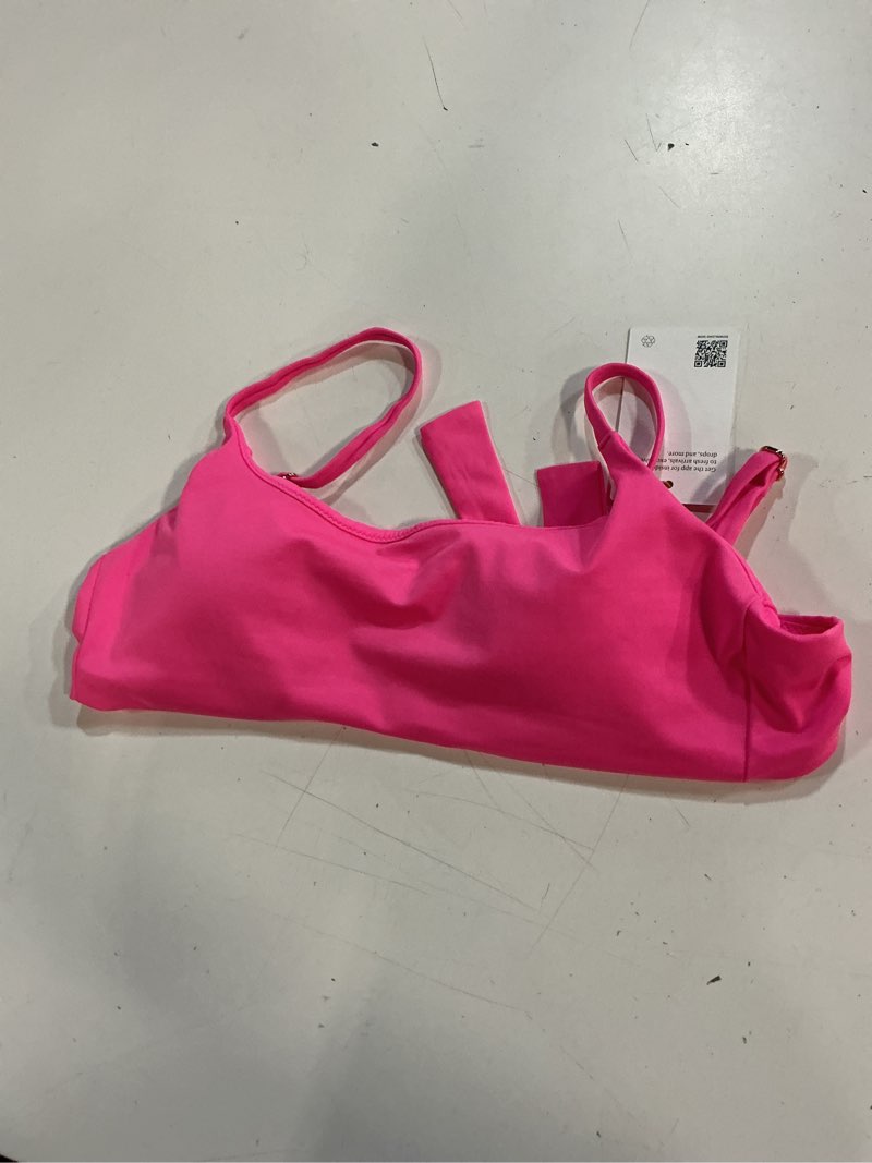 Condition photo showing Good Condition for ( only top) quince italian scoop neck bikini top, s, bubblegum pink