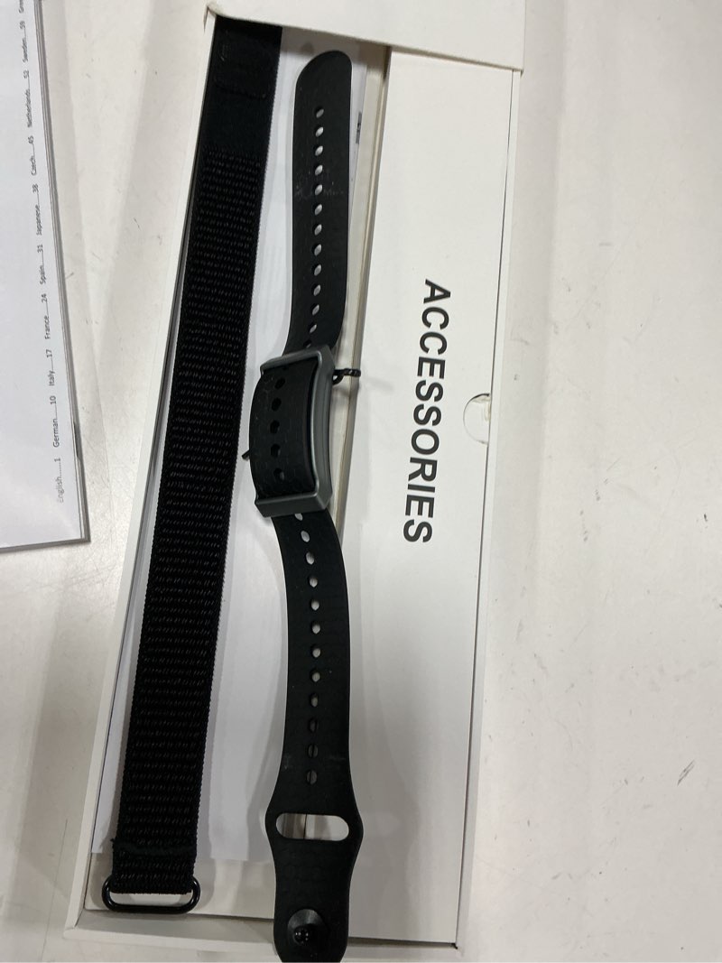 Condition photo showing Good Condition for yihou smart fitness tracker for women & men ultra-thin minimalist smart band with 24/7 heart rate monitor sleep tracker 100+ sports modes ip67 waterproof call & app alerts nylon & silicone bands black