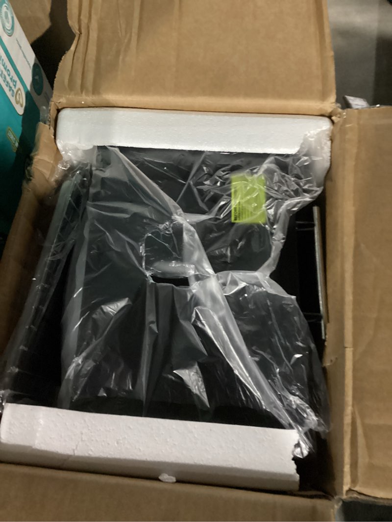 Condition photo showing New/Like New for Elite Gourmet ETO490 9L/4 Slice Countertop Toaster Oven with 30-Minute Timer, Adjustable Temperature Control, Includes Baking Pan and Wire Rack, Bake, Broil, Toast, Black