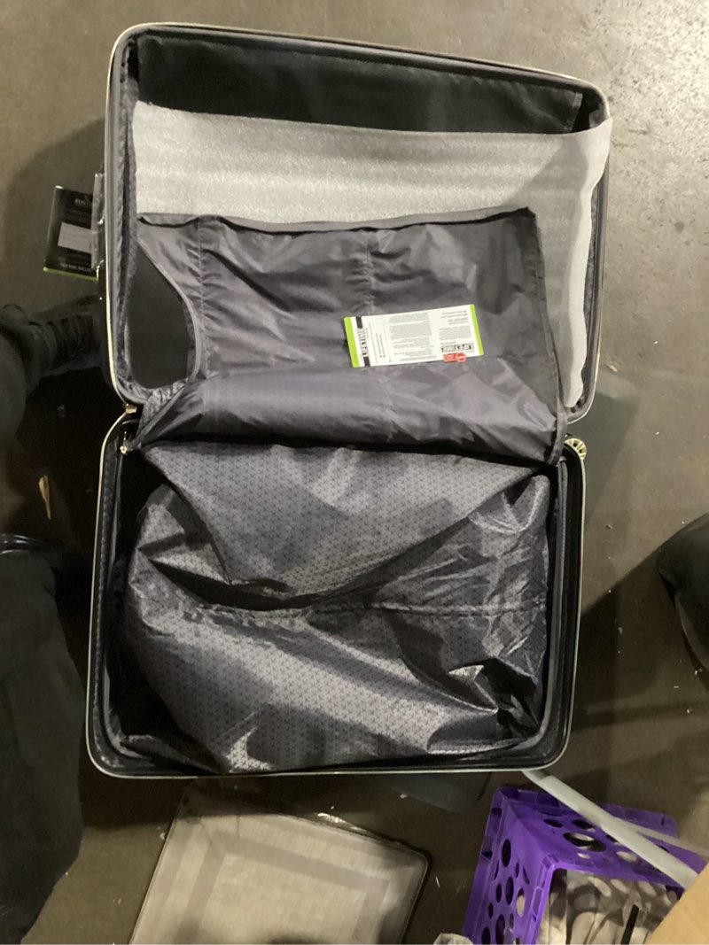 Condition photo showing Good Condition for kenneth cole reaction madison square lightweight hardside chevron expandable spinner luggage, taupe, 2-piece set (20" & 28") 2-piece set (20" & 28") taupe