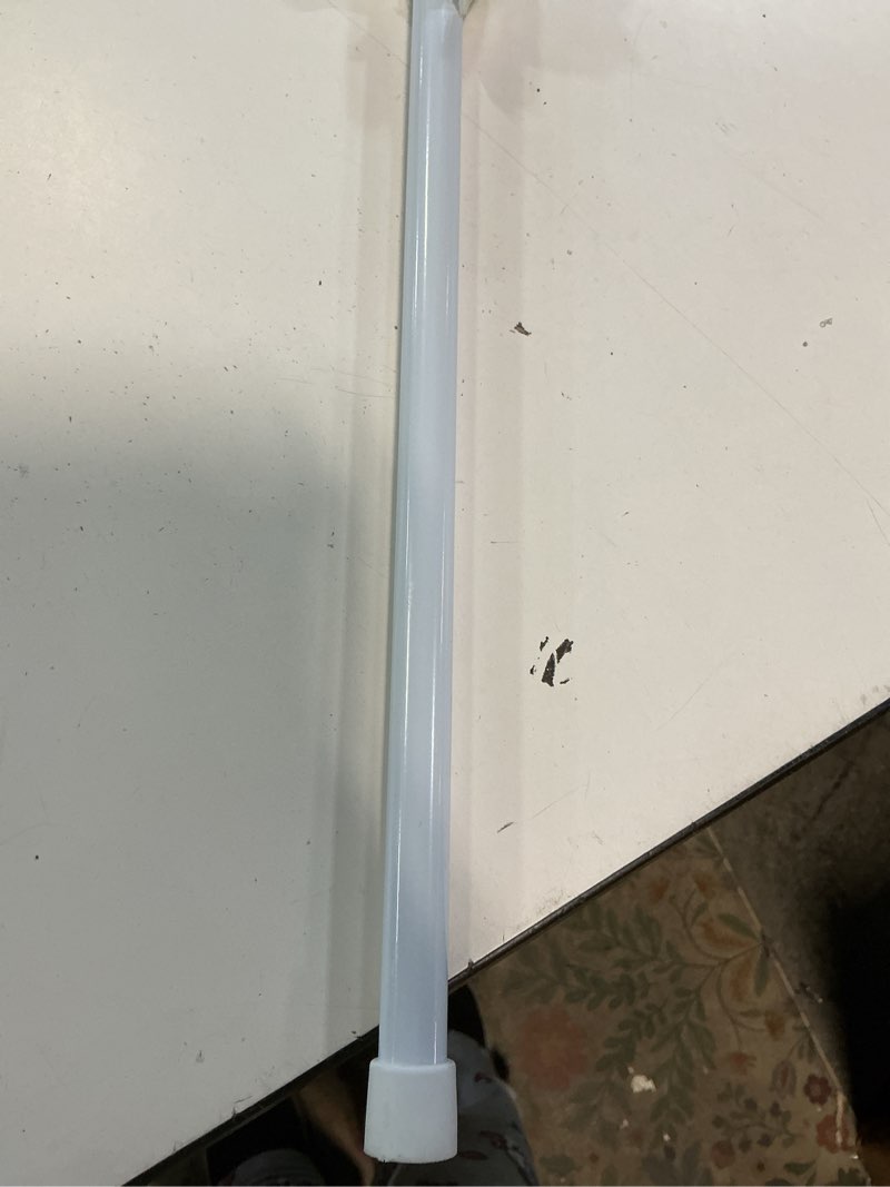Condition photo showing Good Condition for uxcell tension curtain rod, adjustable 39 to 75 inches, 0.51" dia white spring tension rod no drilling expandable tension rod for doorway, kitchen 39-75 inch