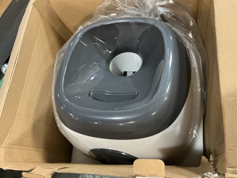 Condition photo showing As Is for Elevon Dog Ball Thrower Launcher, Indoor/Outdoor Automatic Ball Launcher for Small and Medium-Sized Dogs, Includes 6 Mini Tennis Balls and a Data Line, Grey Gray Medium Machine, 6 Balls