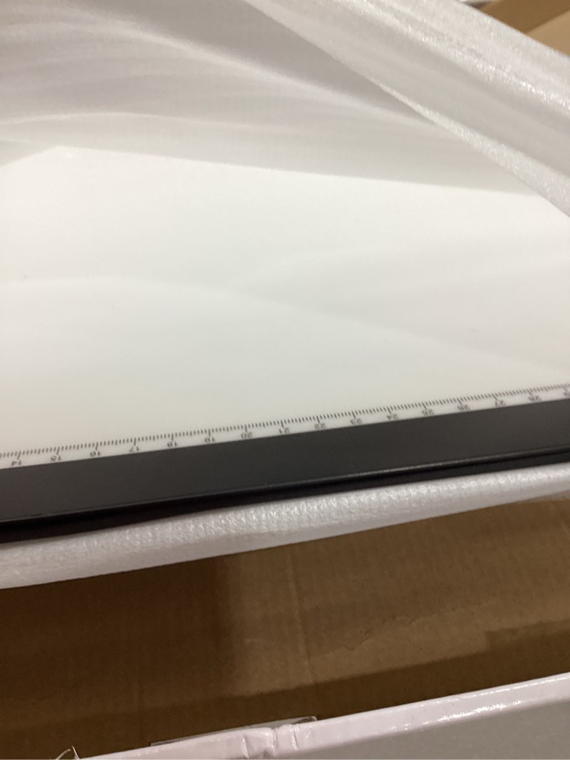 Condition photo showing Good Condition for bylitodt rechargeable a2 extra large light board for diamond painting, magnetic copy pad with side button, 3color modes led light box for tracing, tatoo drawing, sketching, weeding vinyl, sand art black a2(no stand)