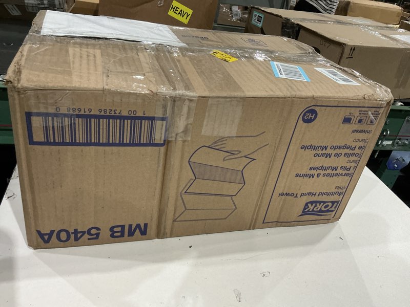 Condition photo showing New/Like New for tork multifold hand towel white h2, universal, 100% recycled fibers, 16 x 250 towels, mb540a 16 x 250 hand towels