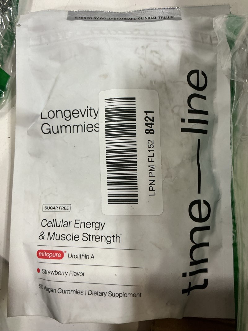 Condition photo showing New/Like New for ((b.b08/27))timeline mitopure urolithin a supplement gummies - clinically proven support for healthy aging cellular energy muscle strength and longevity