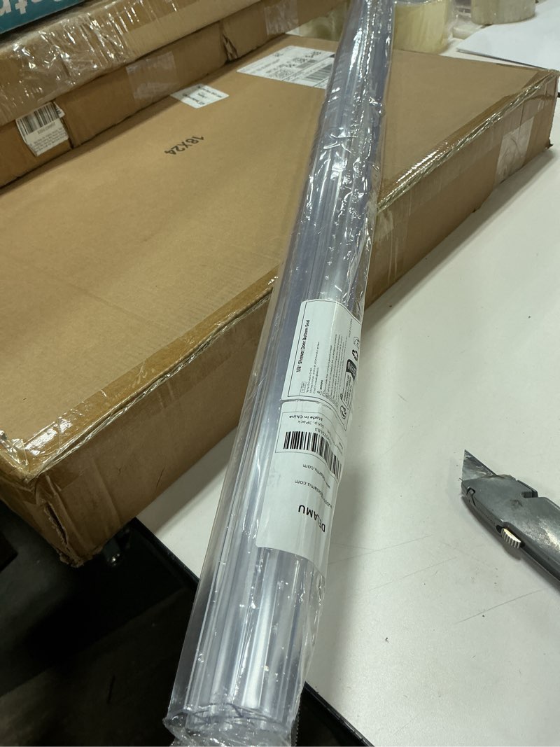 Condition photo showing Good Condition for Shower Door Bottom Seal, 3Pack Shower Door Sweep Strip, Frameless Glass Doors Seal Strip for 3/8'' (