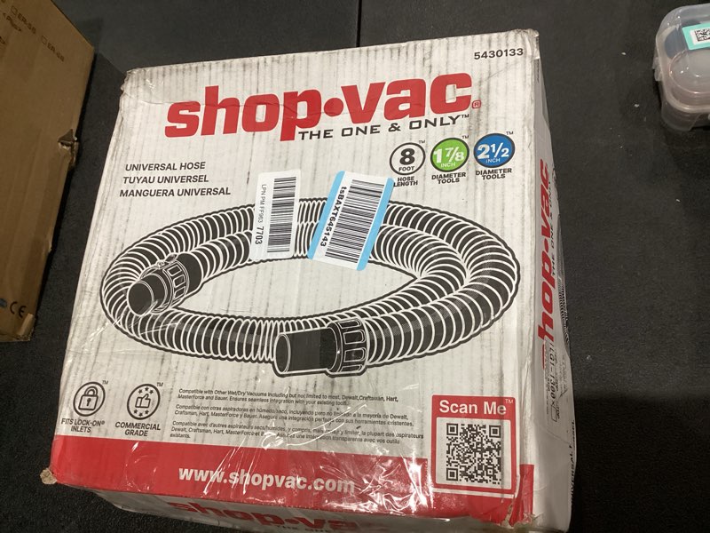 Condition photo showing Good Condition for Shop-Vac 8 FT X 1-7/8" Universal Hose, Replacement Hose Compatible with Rigid, Dewalt, Husky, Craftsman, Bauer, Masterforce Vacuum Cleaners 8' X 1-7/8"