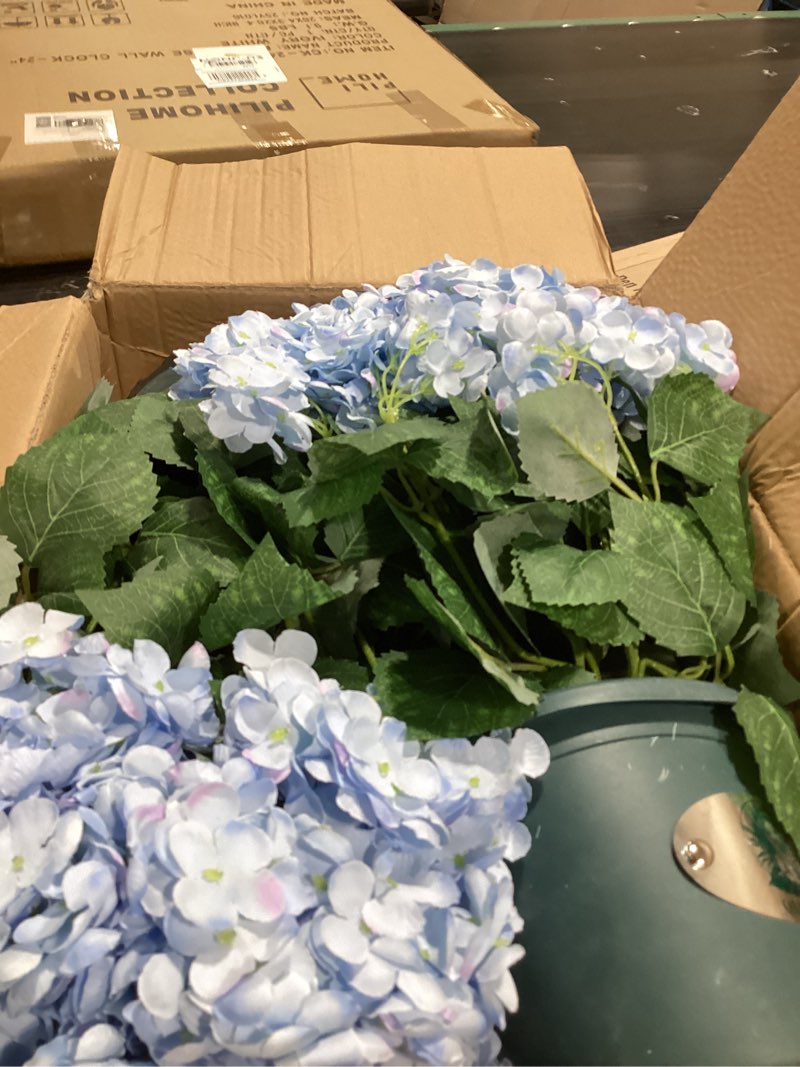 Condition photo showing Good Condition for similar to qianyun artificial hydrangea bush – 20 inch potted faux hydrangea plant, uv resistant outdoor hydrangea artificial plants for front porch, garden, patio & indoor decor blue