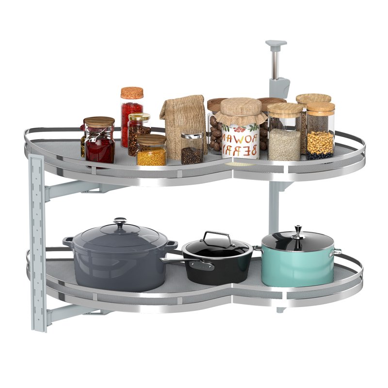 Dorukham Steel Adjustable Lazy Susan Organizer