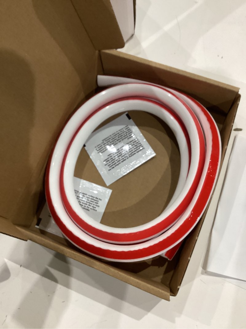 Condition photo showing Good Condition for flexible quarter round molding, mini peel and stick rubber trim molding(59inch) 5 feet white
