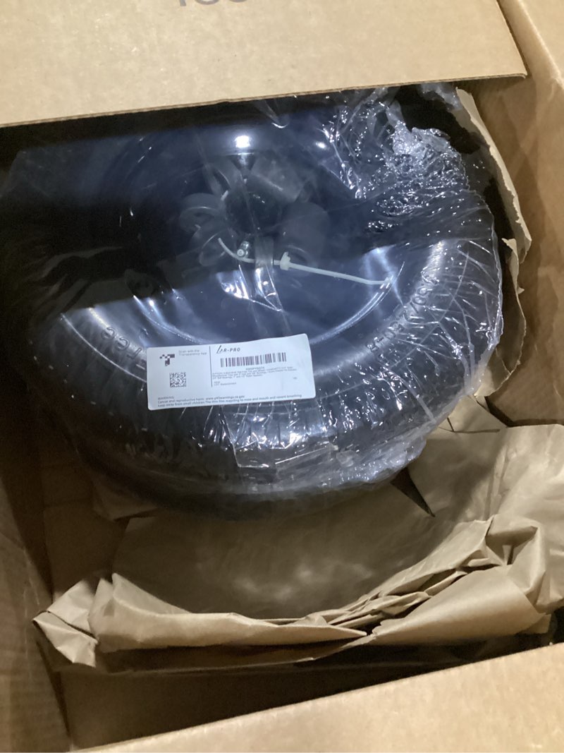 Condition photo showing As Is for (2-pack) 4.80/4.00-8" flat free tire and wheel - universal fit 14.5" solid wheelbarrow tires with 3" hub and 5/8" bearings – extra adapter kit includes 3/4" ball bearings, 1" and 1/2" nylon spacers 2 14.5"(flat free tire?