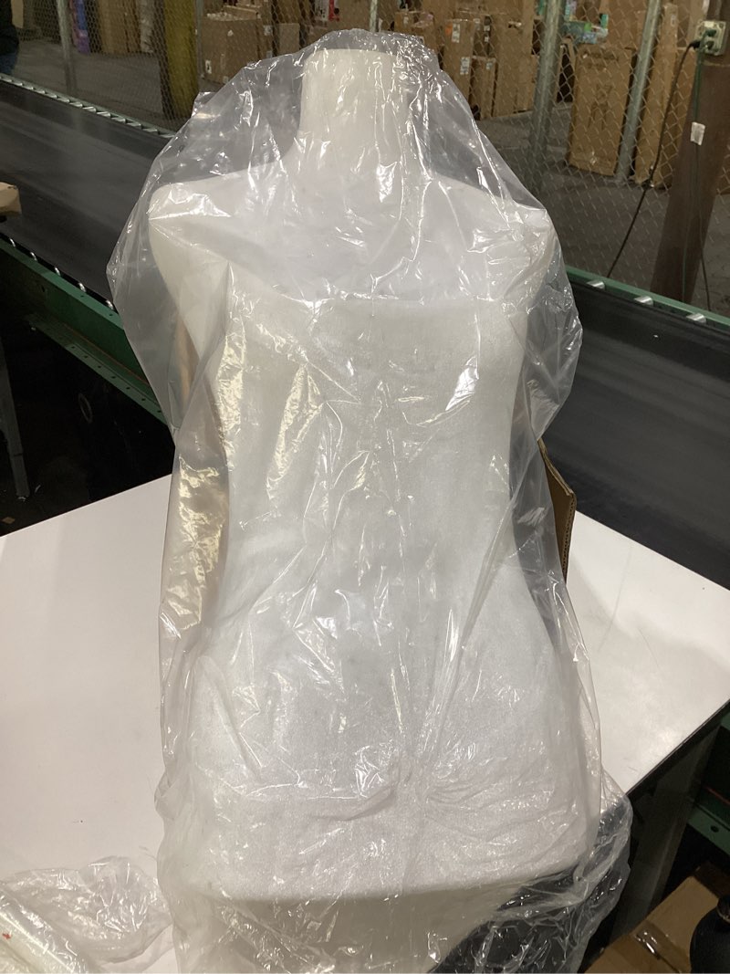 Condition photo showing Good Condition for Mannequin Dress Form Female Dress Model Torso Display Mannequin Body 50-63 Inch Height Adjustable Tripod Stand (White, 50-63 Inches) White 50-63 Inches