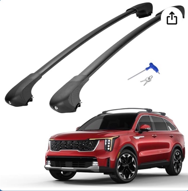 unknown car joytutus lockable roof rack cross bars heavy duty aluminum roof rails crossbars rooftop cargo carrier luggage