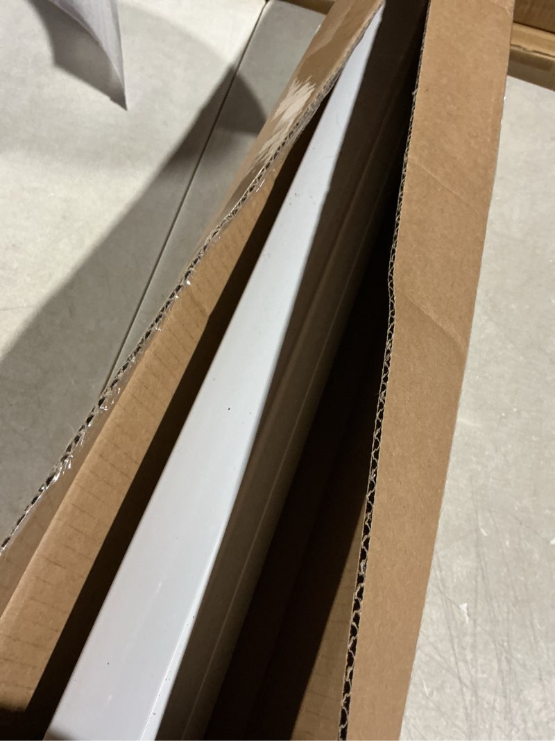 Condition photo showing As Is for LazBlinds Cordless Cellular Shades, Blackout Privacy Honeycomb Shades for Home, Thermal Insulation Noise Reduction Blinds for Windows, 34'' W x 48'' H, White Blackout-white 34'' W x 48'' H